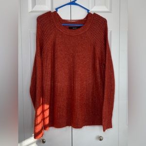 Women's Vero Moda Sweater Crew Neck Long Sleeve Soft Burnt Orange Sz Large